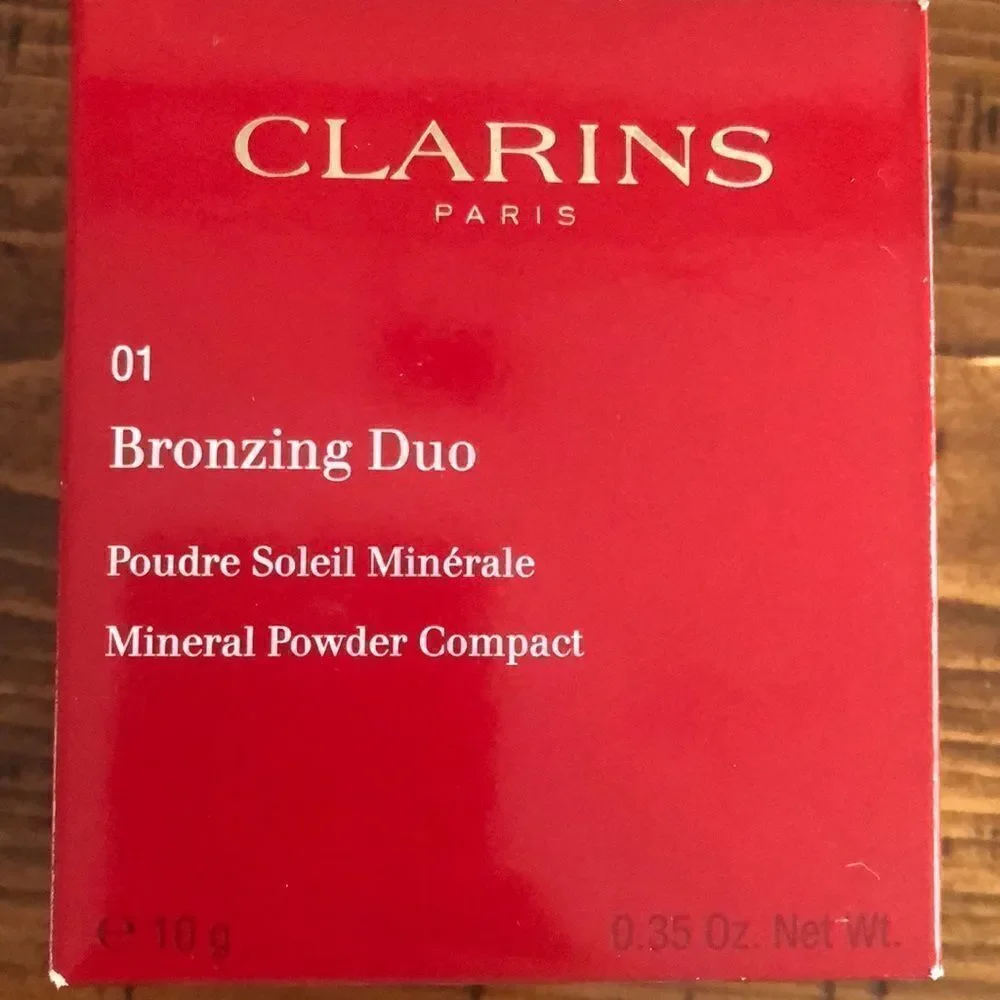 NIB Clarins Bronzing Duo Mineral Powder-light